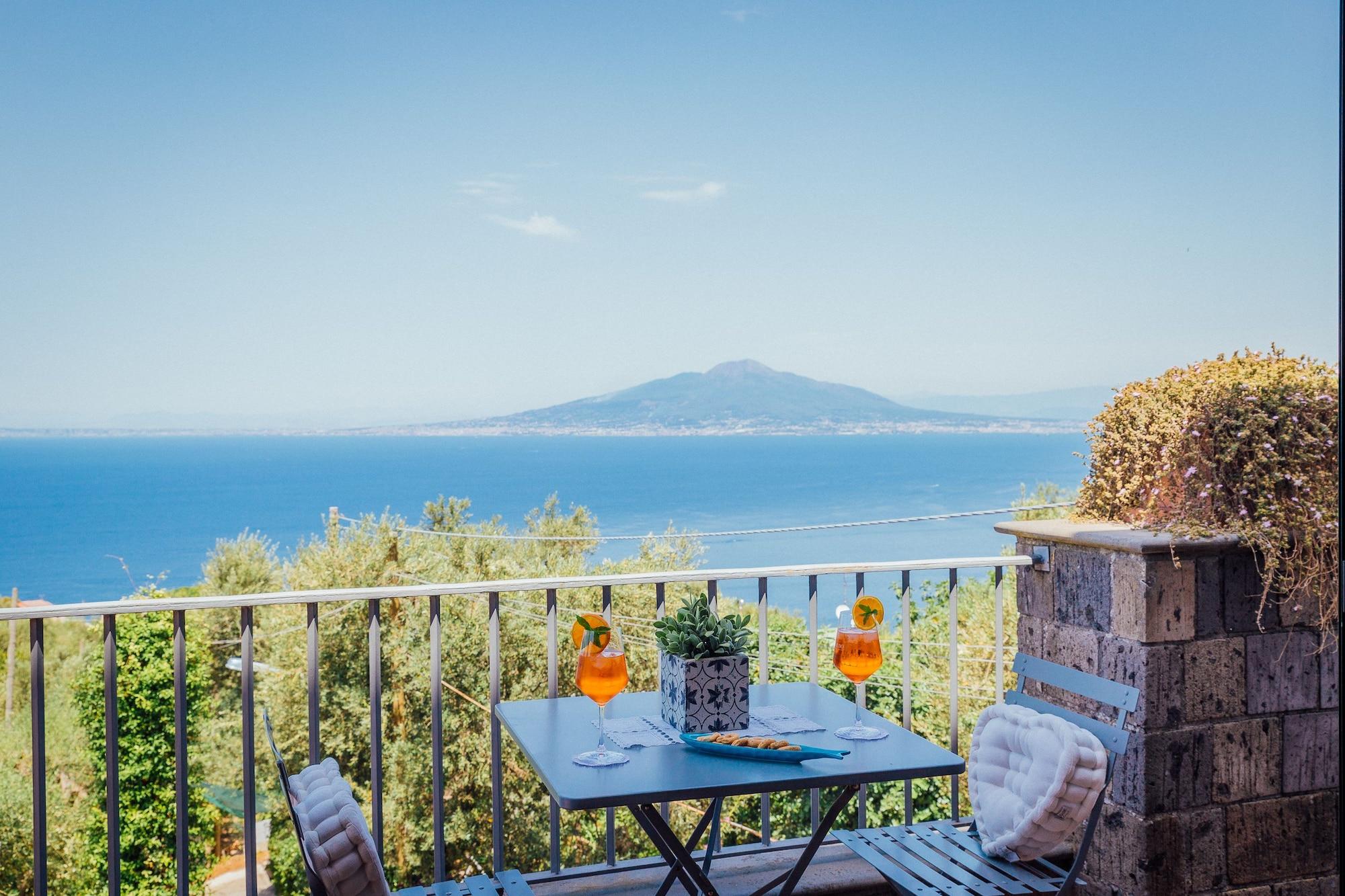 Villa Carolina Sorrento Private Heated Pool And Sea View Extérieur photo