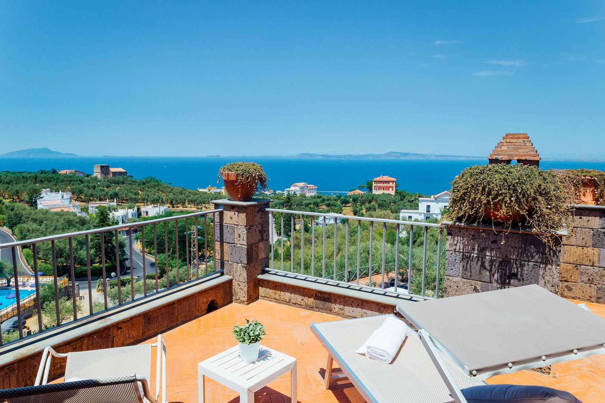 Villa Carolina Sorrento Private Heated Pool And Sea View Extérieur photo