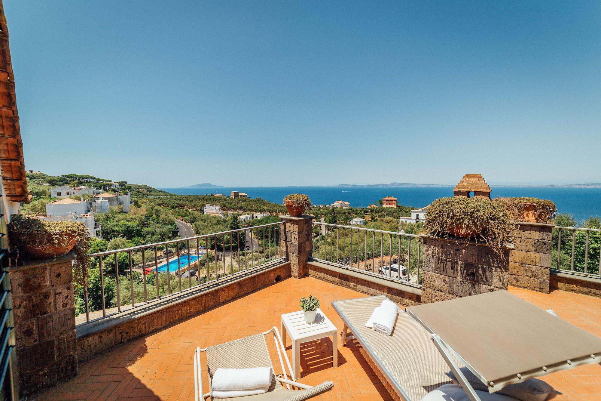 Villa Carolina Sorrento Private Heated Pool And Sea View Extérieur photo